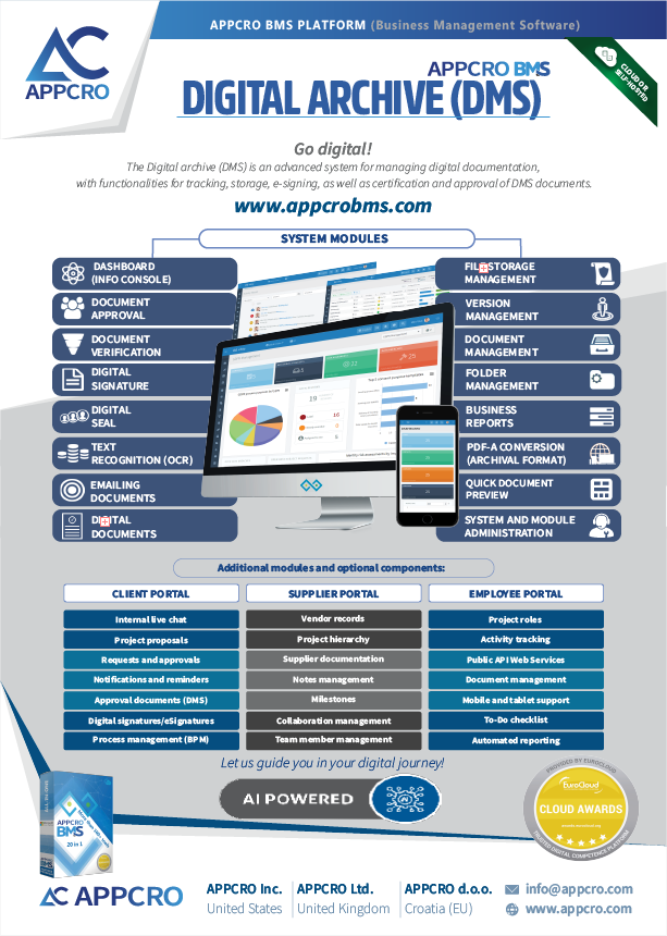 Digital archive (DMS) - APPCRO BMS